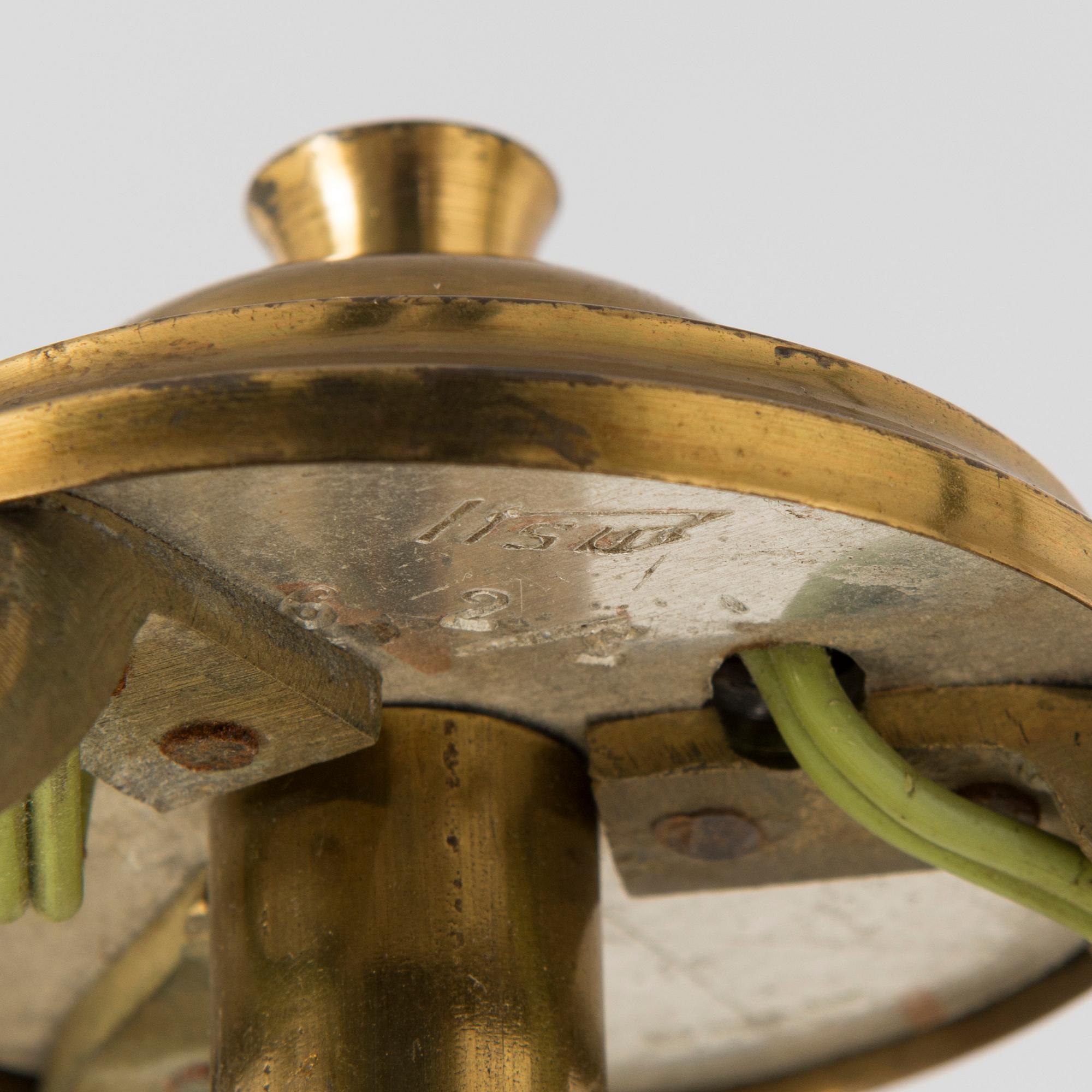 A mid-20th century model 'ER 62/3' ceiling light for Itsu, Finland.