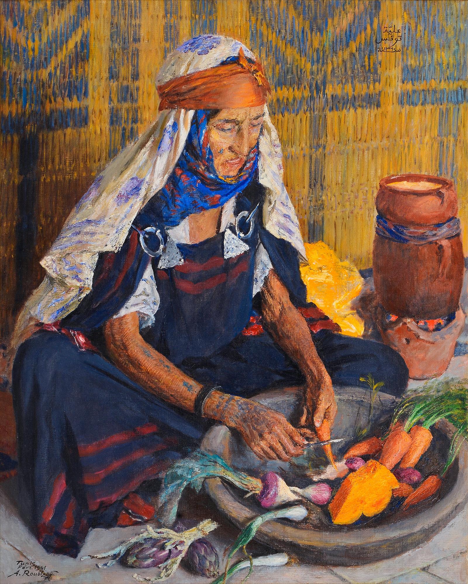 Alexandre Roubtzoff, BÉDOUINE ALYA. - Bukowskis