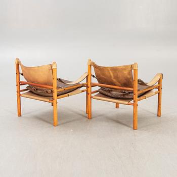 Arne Norell, armchairs, a pair, "Sirocco", Norell Möbler, designed in 1964.