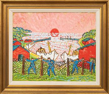 Uno Vallman, The nets are drying.