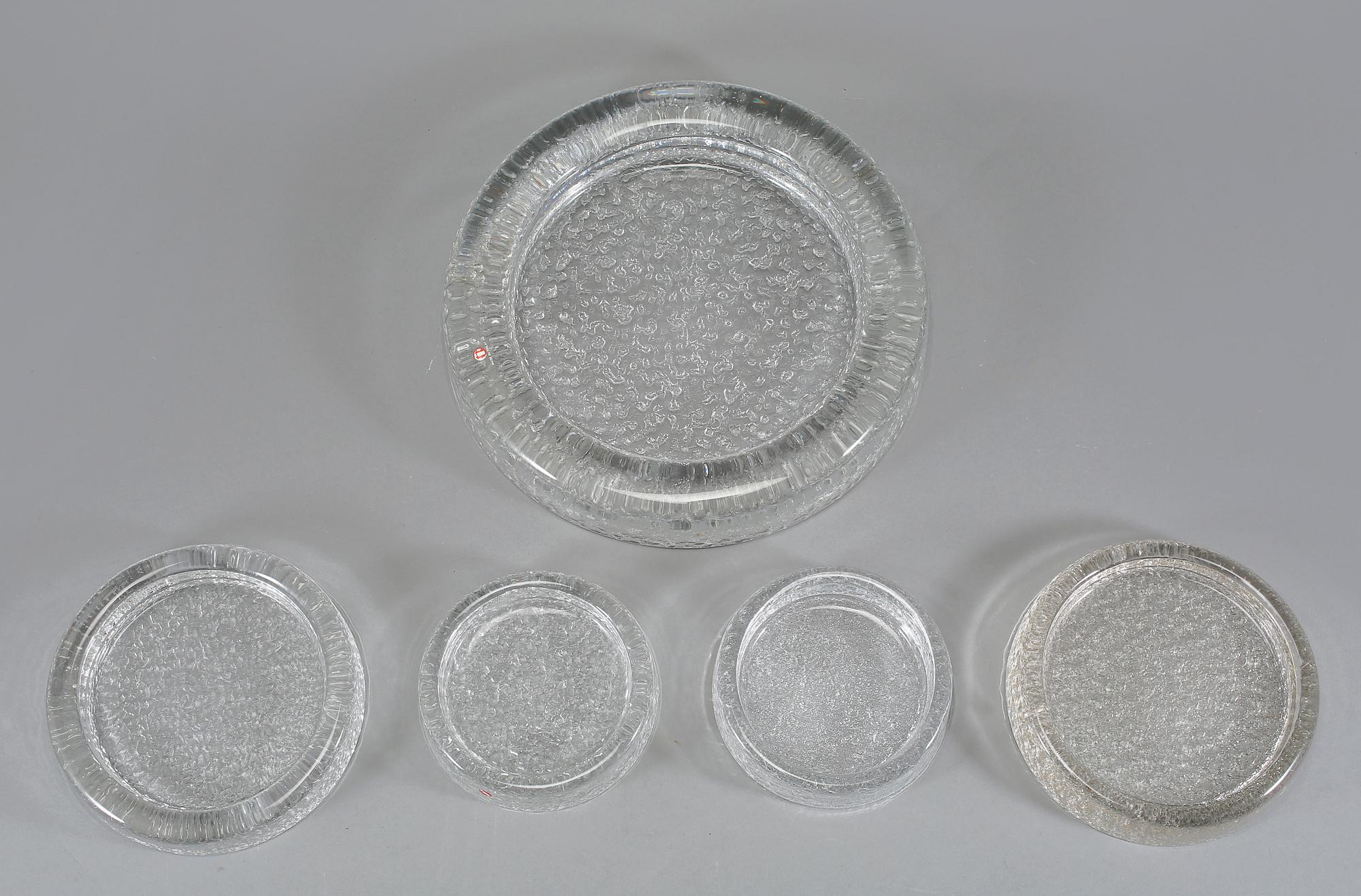 FAT, 5 st, glas, Iittala, 1950/60-tal.