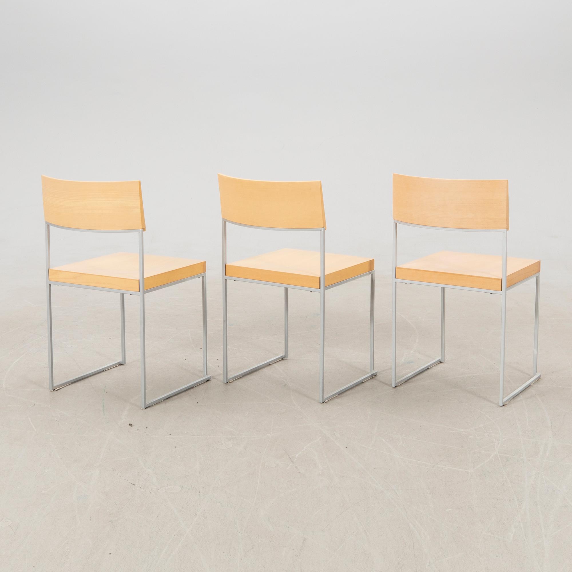 Enzo Berti, chairs 6 pcs "CUBA", Lapalma, Italy late 20th century.