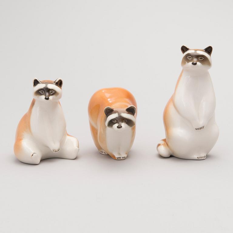 12 Lomonosov porcelain figurines, Russia and USSR, the latter half of the 20th century.