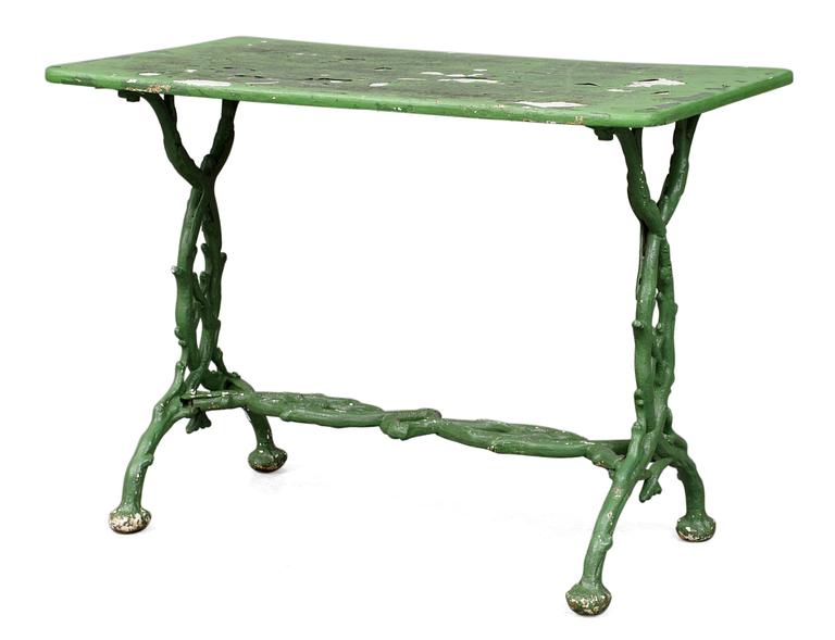 An early 20th cent garden table.