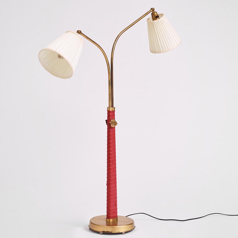 Hans Bergström, golvlampa, modell "505", ateljé Lyktan, Åhus 1930-40-tal.