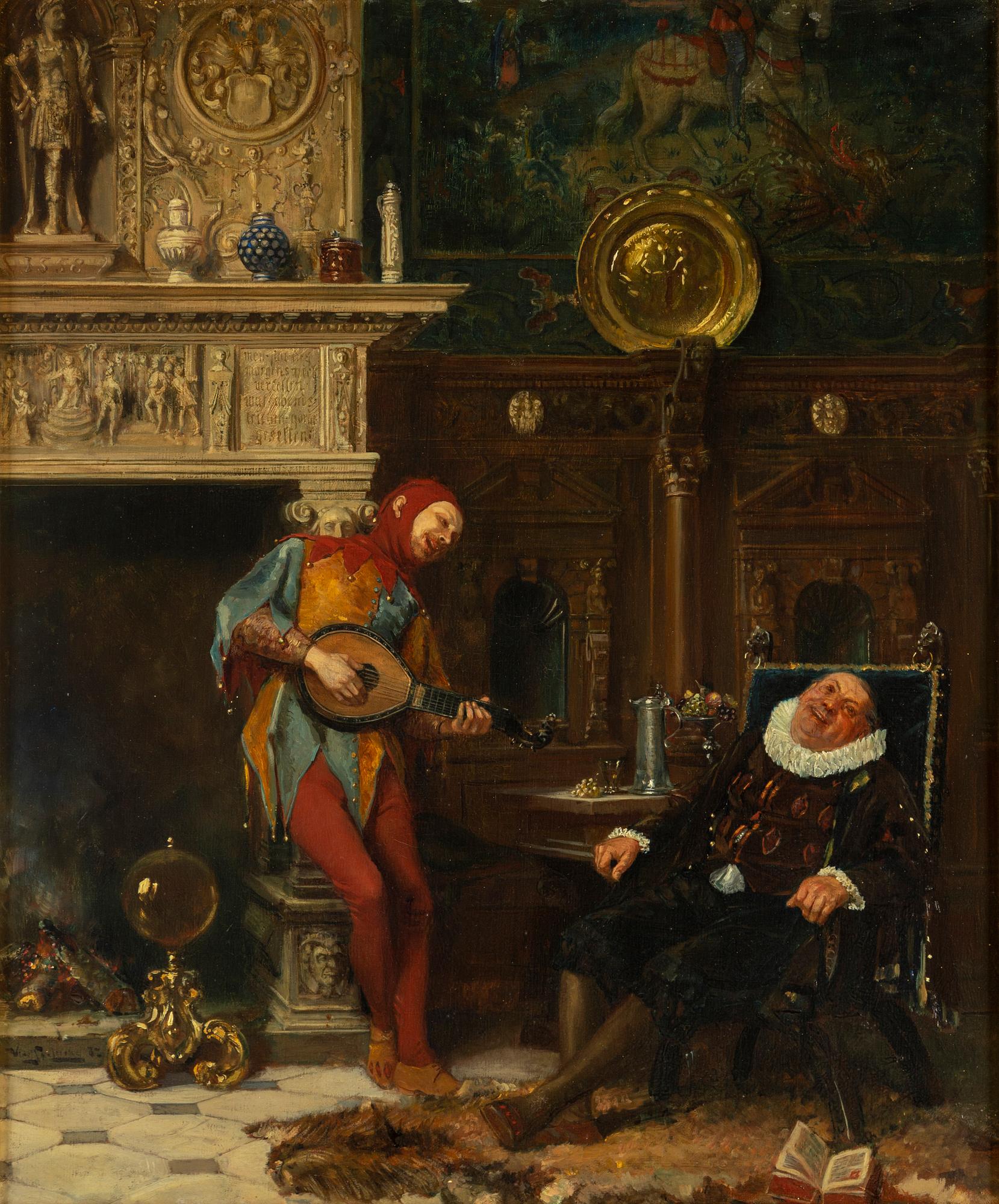 VINCENT STOLTENBERG-LERCHE, olja på duk, signerad och daterad -87.