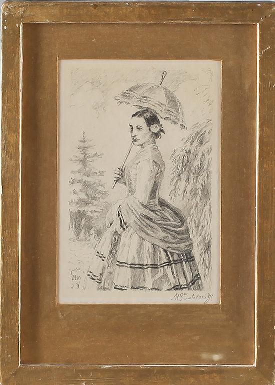 MAX SVABINSKY, grafiskt blad, signerad.