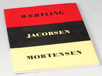 BOK, "Konkret Realism, Baertling, Jacobsen, Mortensen", Åke Nyblom & Co Boktryckeri AB, Stockholm. 1956.