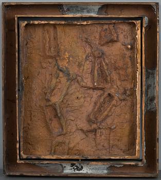 JUHA OJANSIVU, bronsrelief, numrerad 1/1, signerad och daterad -89.