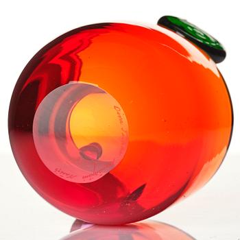 Oiva Toikka, a "Pompom" glass vase, Nuutajärvi, Notsjö, Finland, late 1960s.
