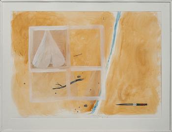 JÖRGEN FOGELQUIST, gouache, signerad.