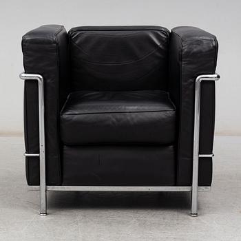 LE CORBUSIER, PIERRE JEANNERET & CHARLOTTE PERRIAND, a 'LC2' easy chair, Cassina, Italy.