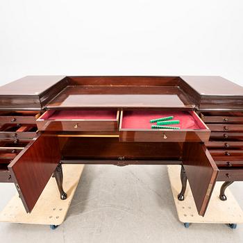 A Chippendale style mahogany sideboard from Mobila Malmö early 1900s.