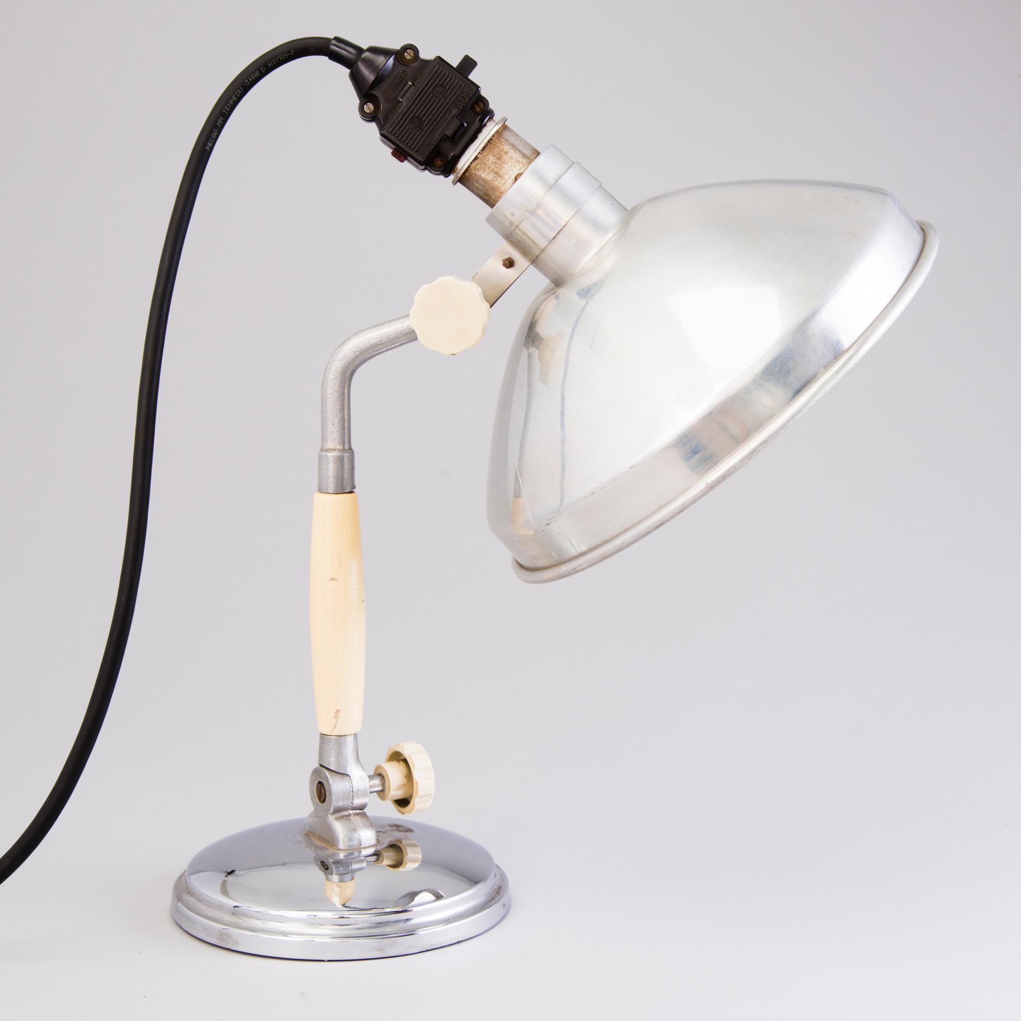 KURT ROSENTHAL, a mid 20th century infrared heater / table lamp.