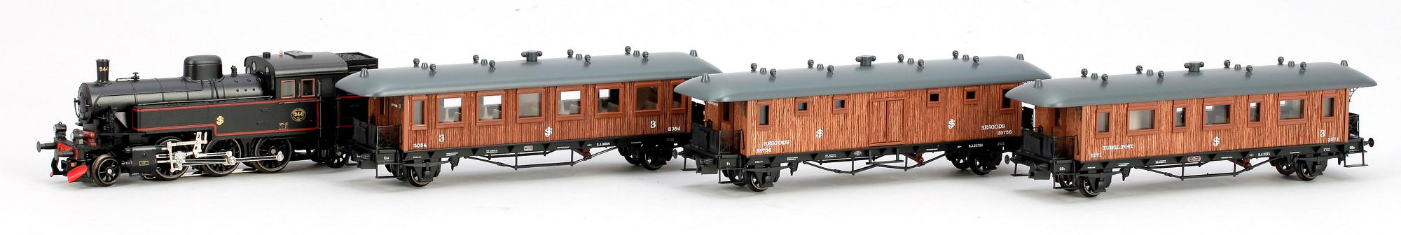 TÅGSATS, 4 delar, Märklin H0 28703, 1900-talets andra hälft.