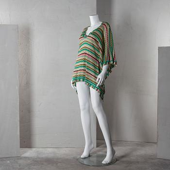 PONCHO, Missoni Mare, italiensk storlek S.