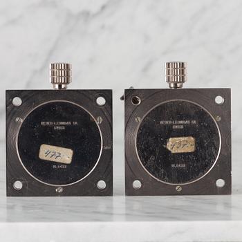 HEUER, Master-Time 8-Days samt Monte-Carlo stoppur, panelur, 57,5 x 57,5 mm,