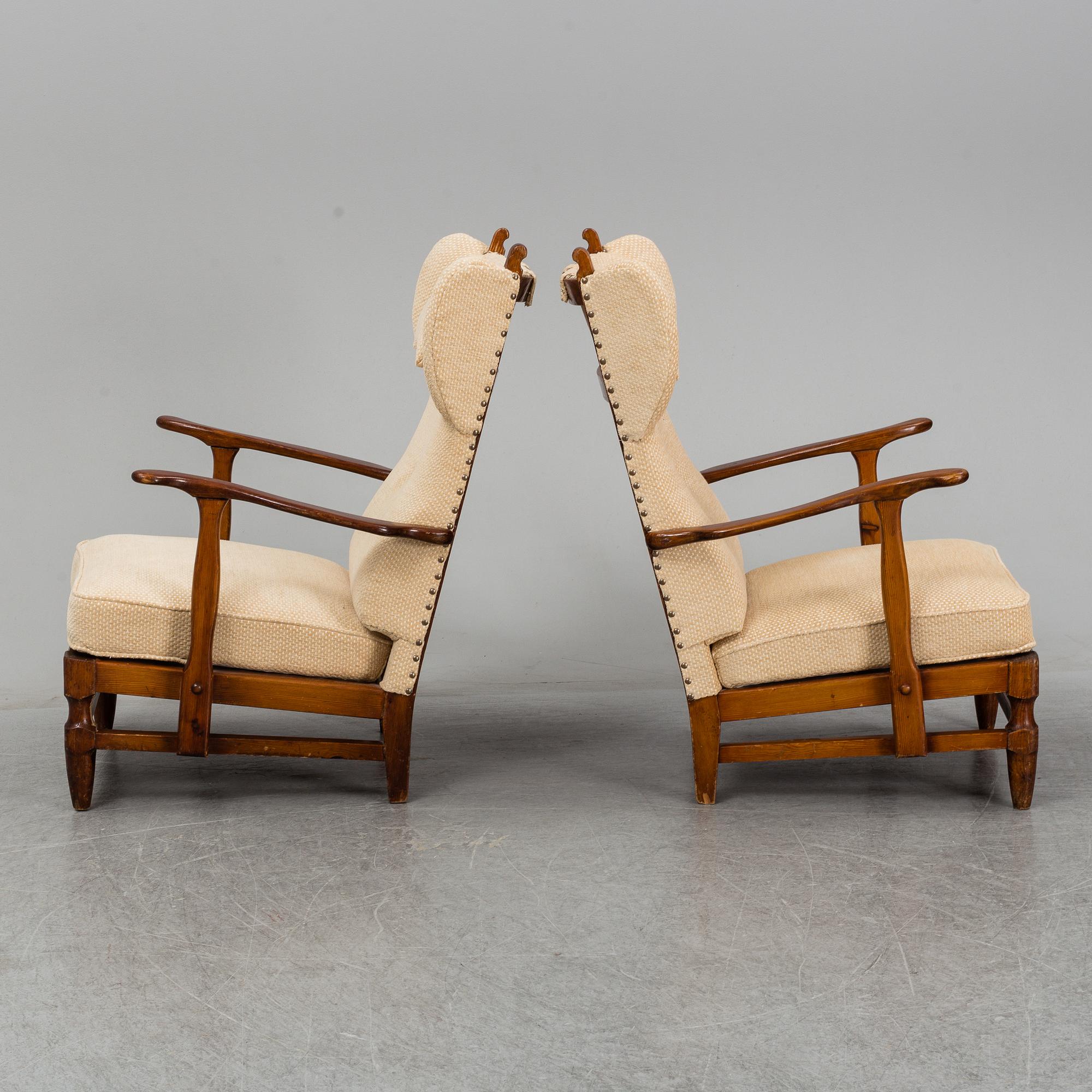 FÅTÖLJER, ett par, Swedish Modern, Göperts, 1940-tal.