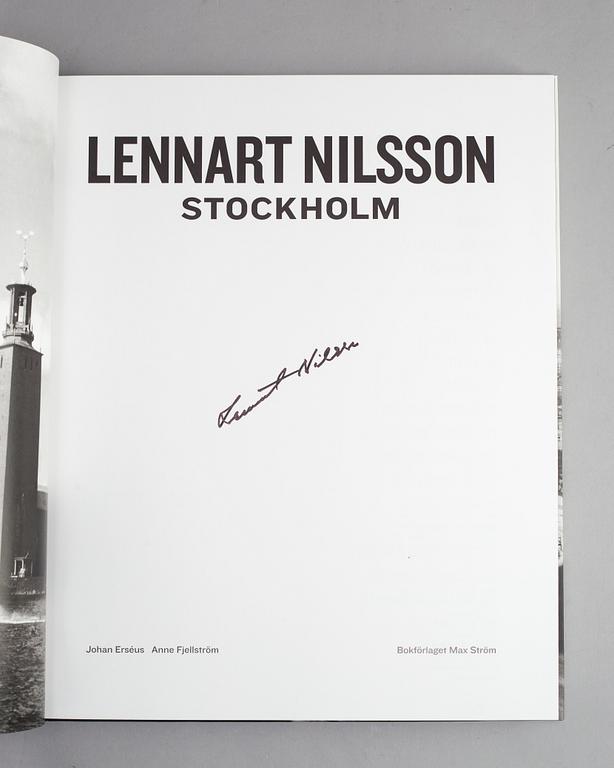 LENNART NILSSON, "Stockholm", book with box, signed.