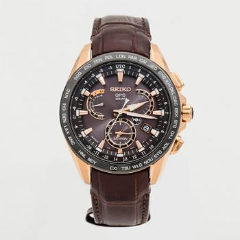 SEIKO, Astron GPS Solar, "Novak Djokovic" Limited Edition 2015, wristwatch, 45 mm,