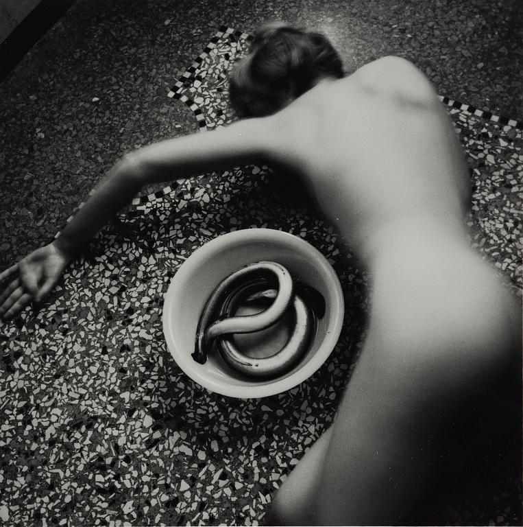 Francesca Woodman, "Untitled (from Eel Series)", Venice, 1978.