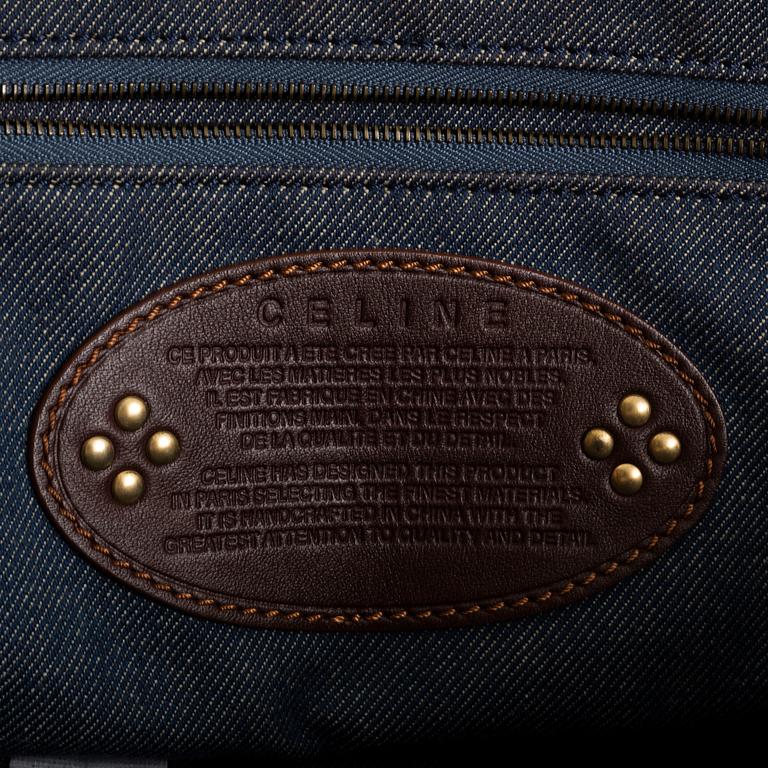 CELINE, "Macadam Denim Shoulder Bag".