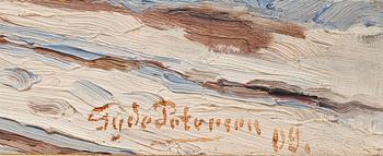 HANS F GYDE PETERSEN, olja pp duk. Signerad och daterad -09.