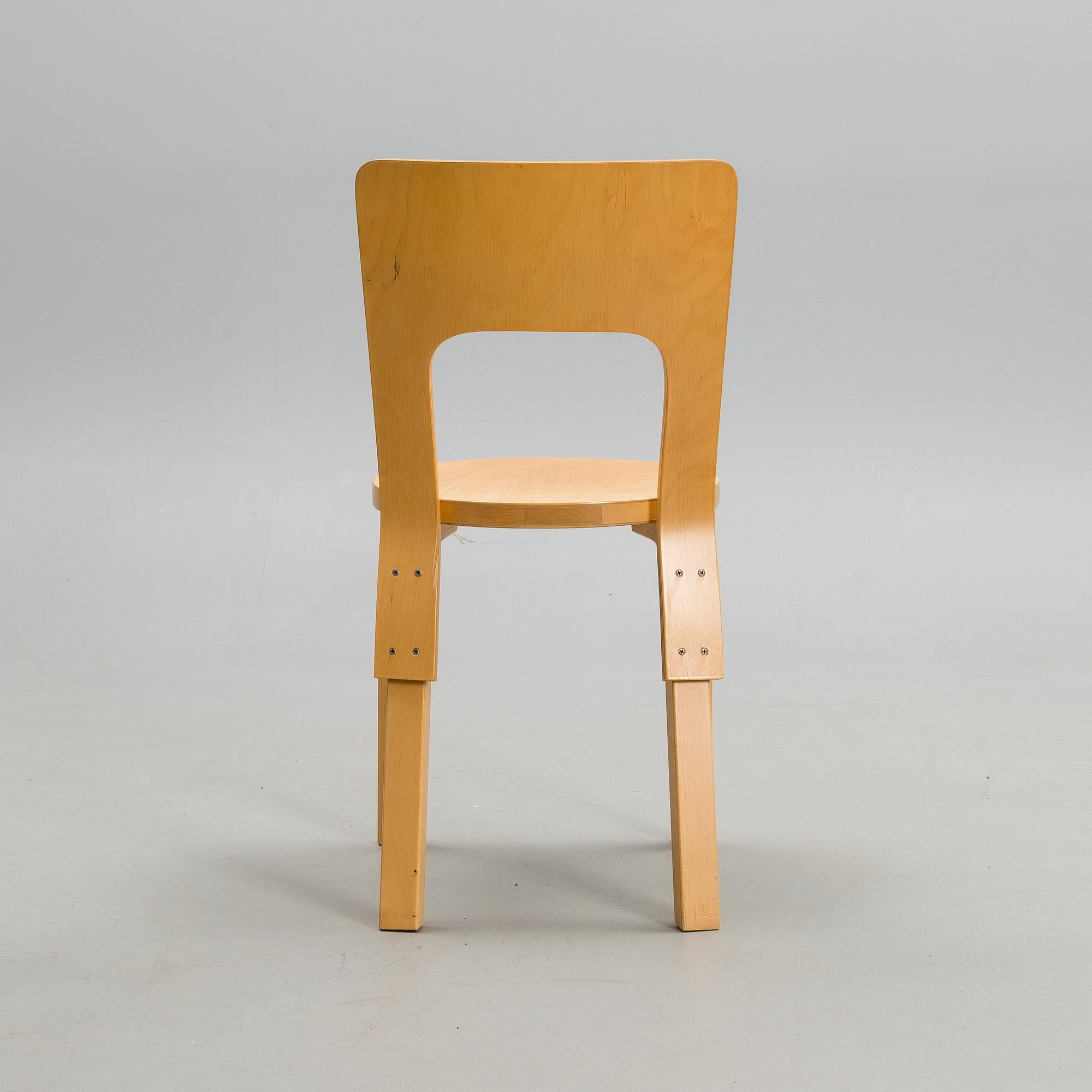 ALVAR AALTO, tuoli, malli 66, Artek, 1900-luvun loppu.