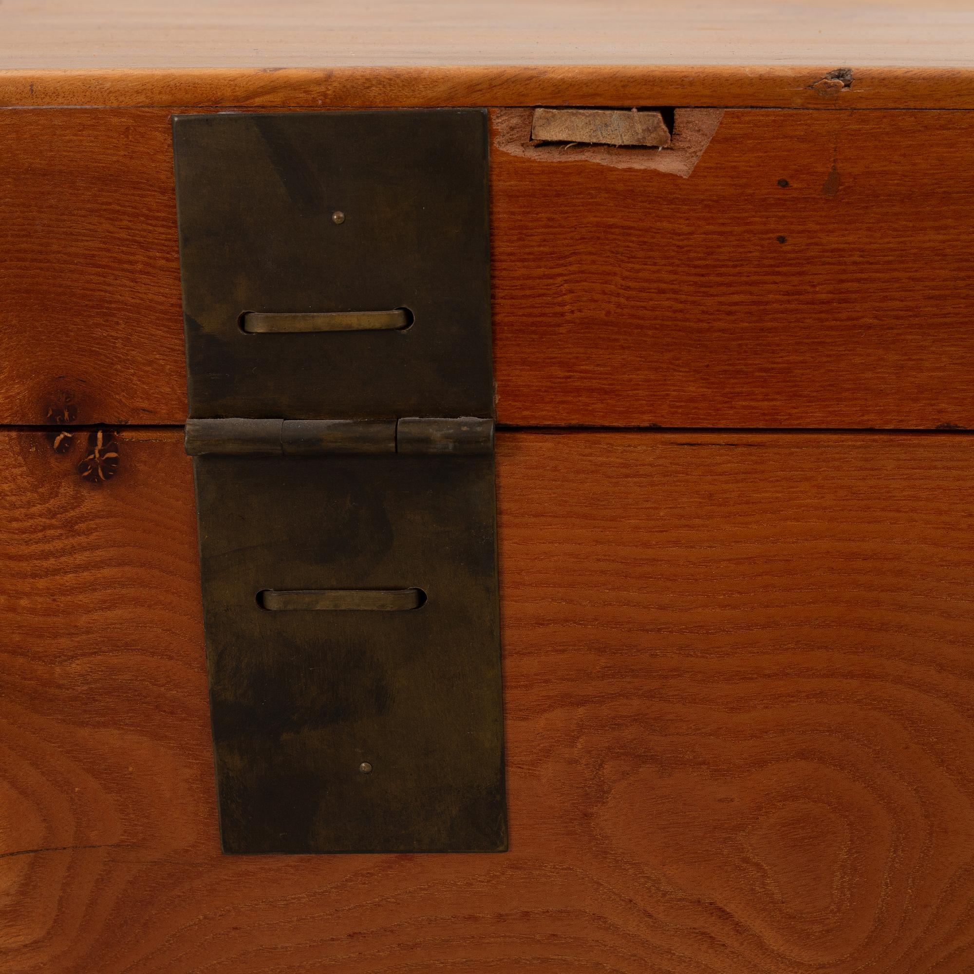 A Chinese camphor coffer/chest, 20th century.