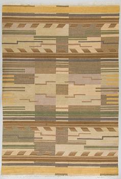 Greta Skogster-Lehtinen, possibly, A finnish flat weave carpet. Circa 270 x 170 cm.