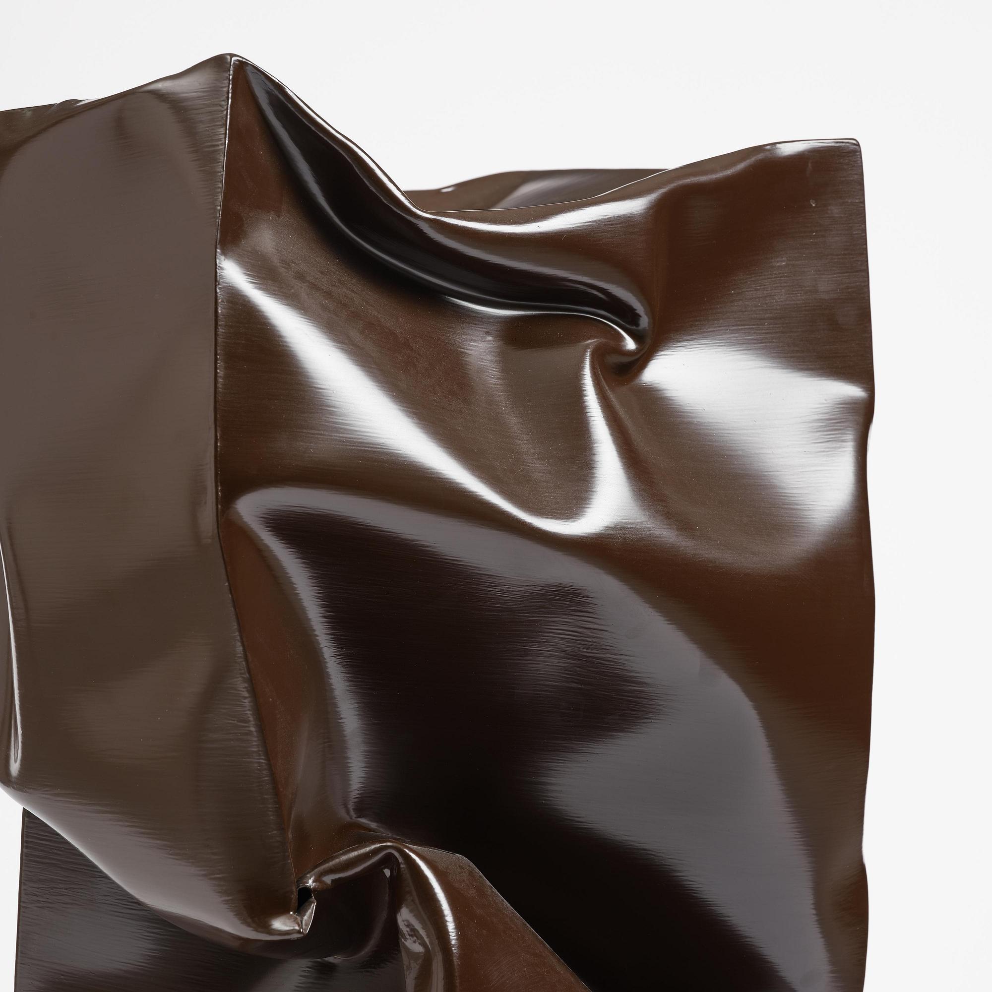 Angela de la Cruz, "Standing Box Large (Brown)".