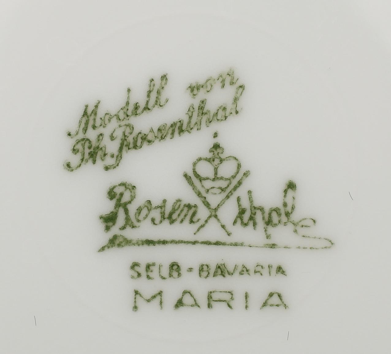 MATSERVIS, 45 del, porslin, "Maria", Rosenthal.