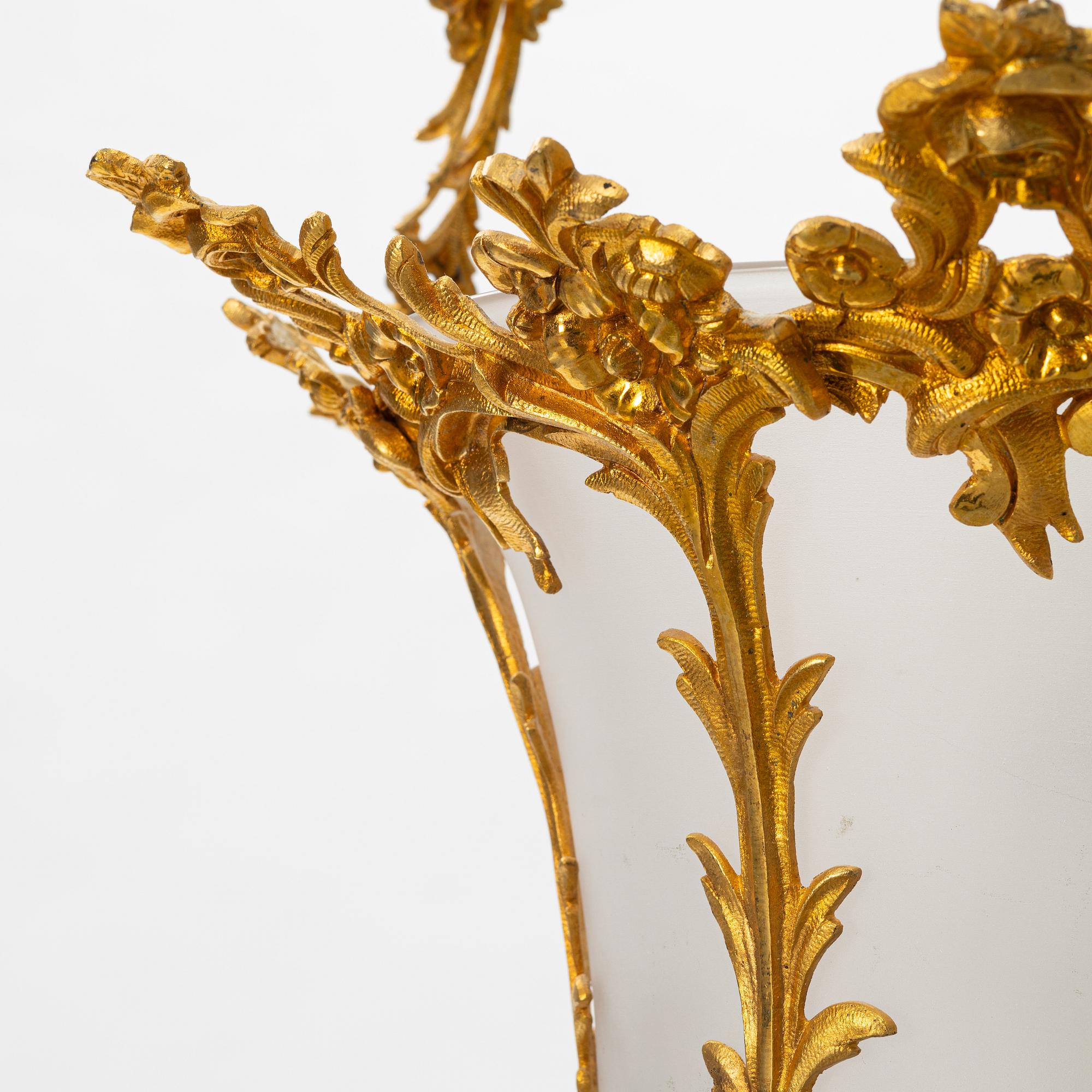 A Rococo style ceiling lamp, second half of the 20th Century.