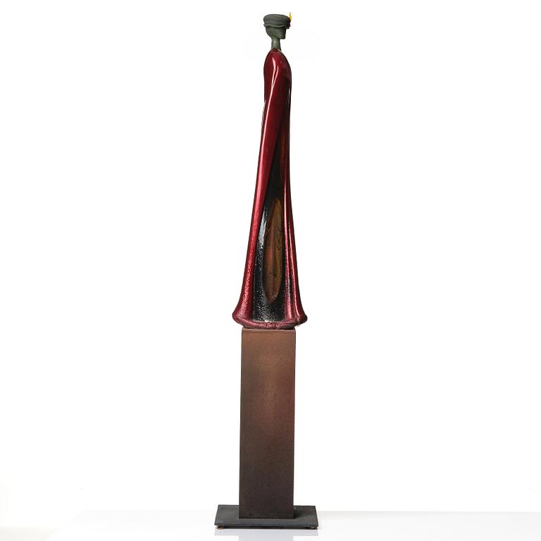 Kjell Engman, a unique glass sculpture 'Nobelman', Kosta Boda, Sweden.