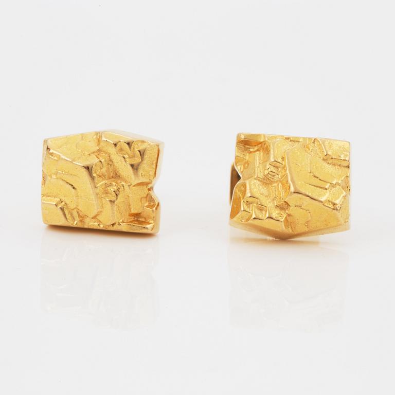 BJÖRN WECKSTRÖM, MANSCHETTKNAPPAR, 18K guld. Lapponia.