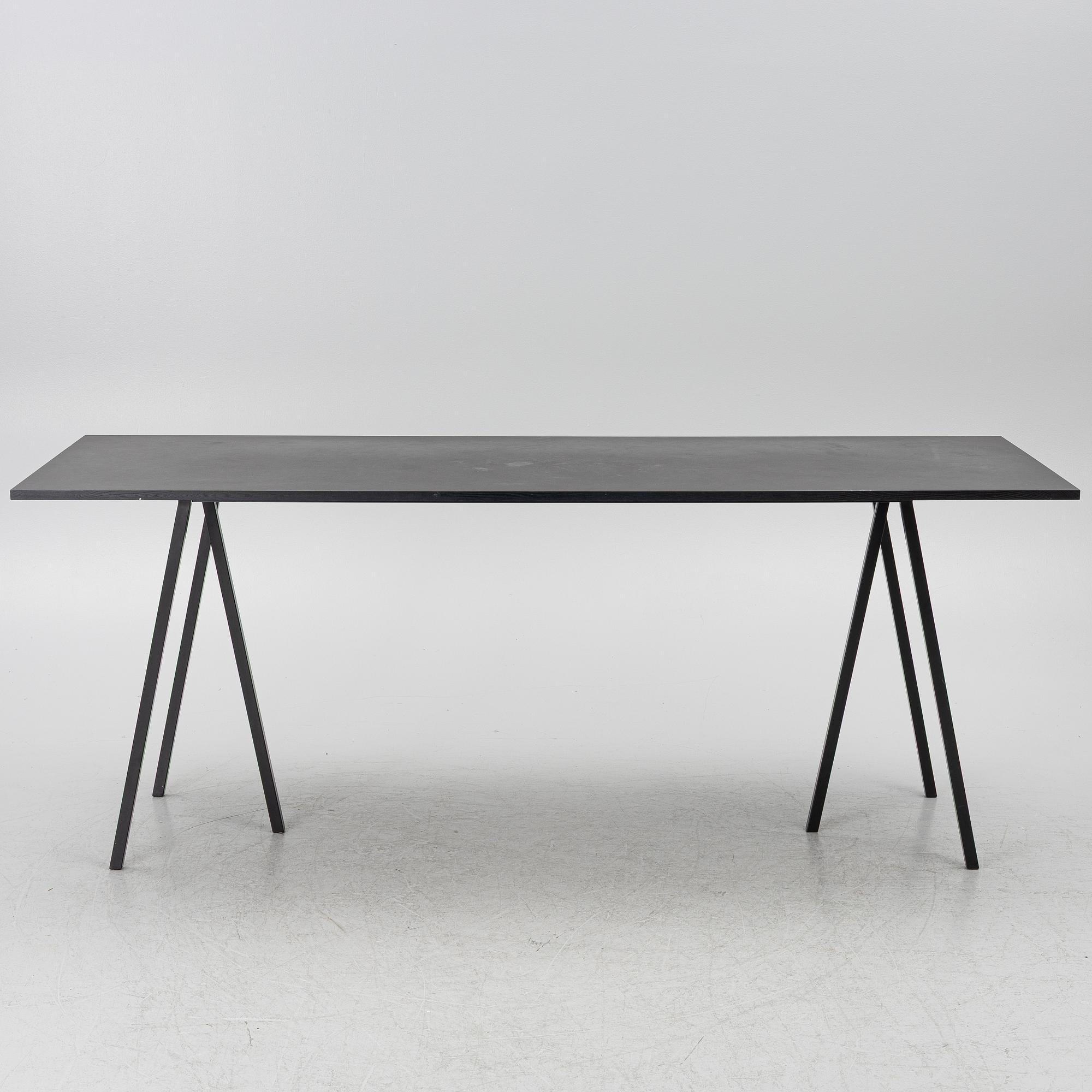 A 'Loop Stand High Table', Hay.