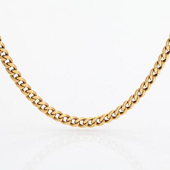 A 14K gold necklace, Finnish import marks 1990.