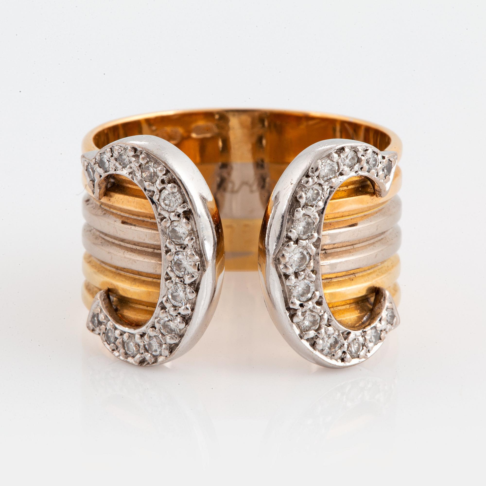Cartier ring double c 2025
