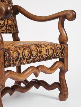 Karmstol, omkring år 1700, Barock.