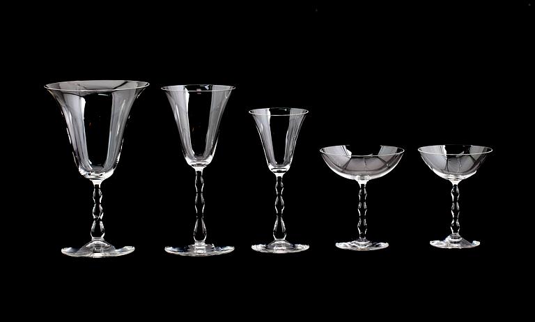 GLASSERVIS, 47 delar, Simon Gate, Orrefors.