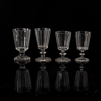 Glasservis, 31 delar, bland annat Karlberg, 1900-talets andra hälft.