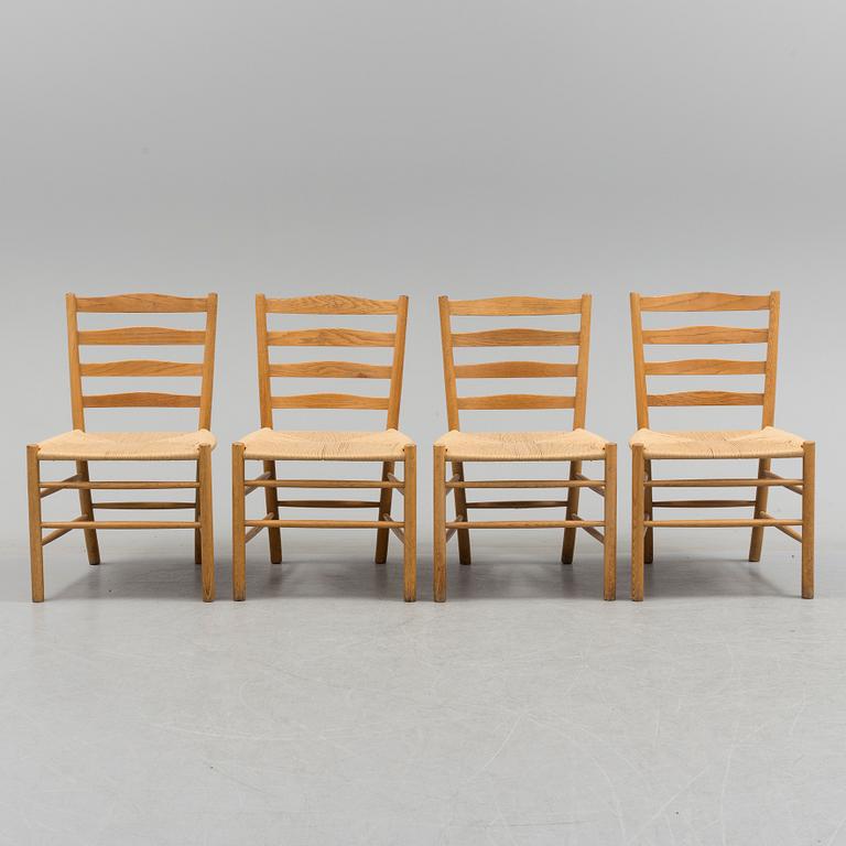 KAARE KLINT, stolar, 4 st, "Kirkestolen", Fritz Hansen, Danmark.