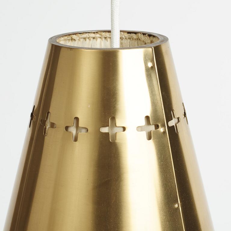 Einar Bäckströms Metallvarufabrik, a model "5416" ceiling lamp, Malmö, Sweden, 1950's.