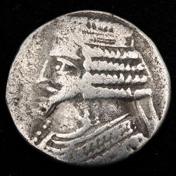 MYNT, silver, Parthia Artabanos II(75-62 f.Kr) ca 14 g.