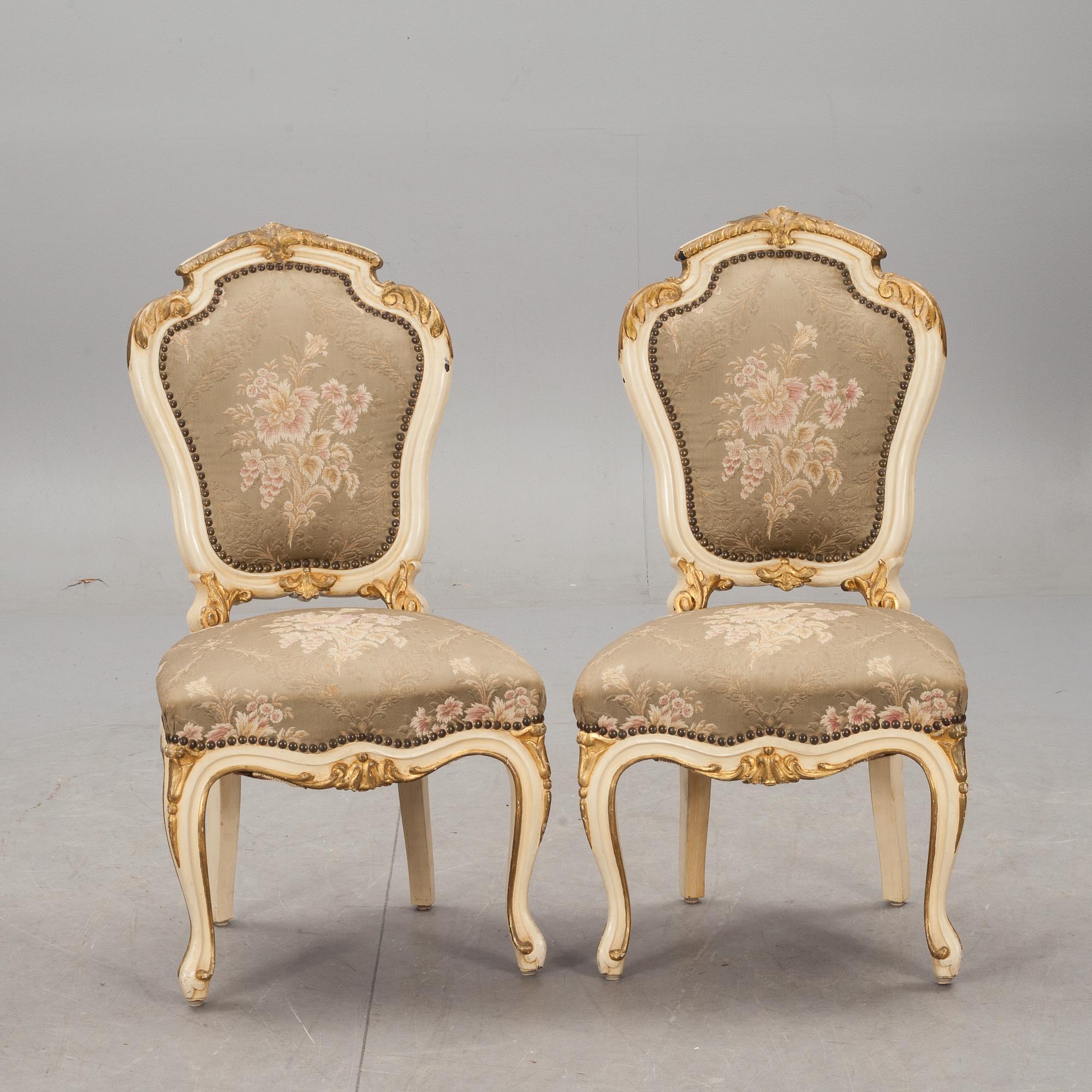 STOLAR, ett par, nyrokoko, 1800-talets andra hälft.