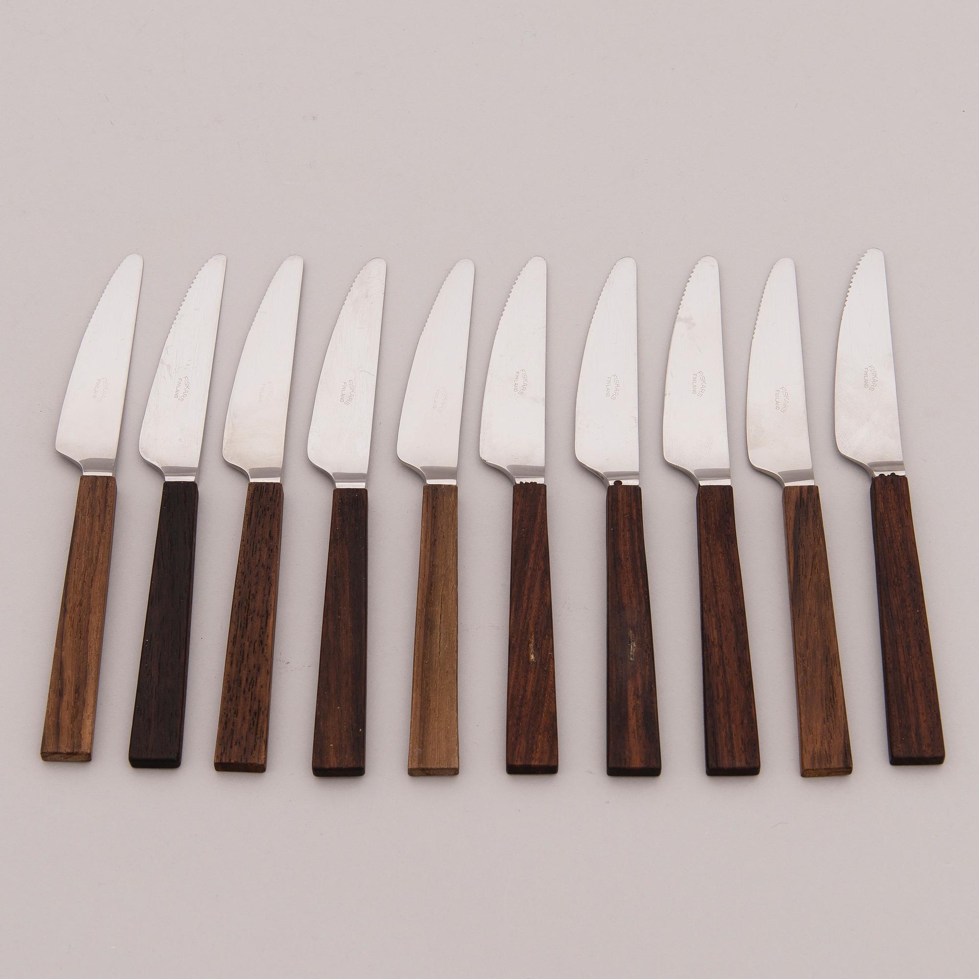 A mid-20th century 49-piece set of "Triennale" cutlery for Fiskars, Finland.