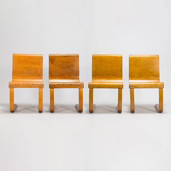 Alvar Aalto, four 1930's '22' chairs for  O.Y. Huonekalu-ja Rakennustyötehdas A.B.