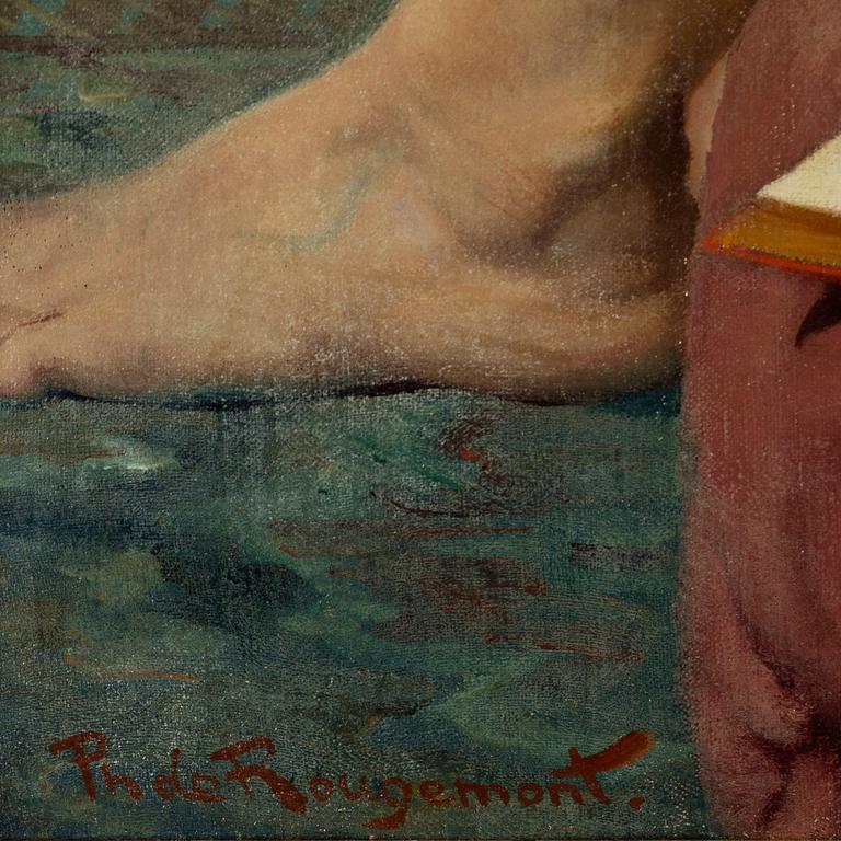 Philippe de Rougemont, oil on canvas, signed.