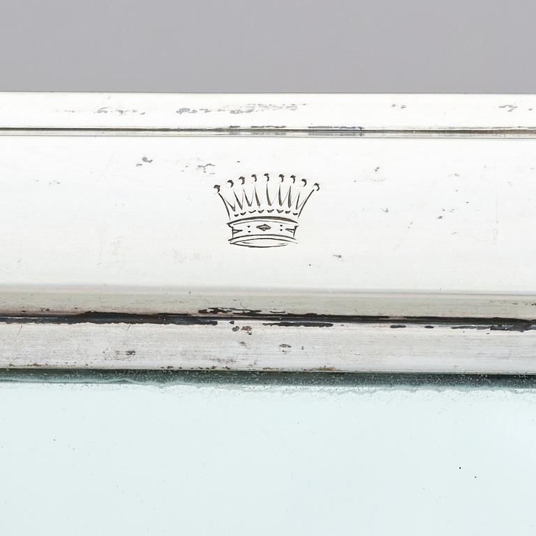 Spegel, silver, sannolikt Joseph Winkler, Wien 1798, Österrike. Nyklassicism.