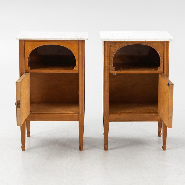 A pair of bedside tabled, 1910's/20's.